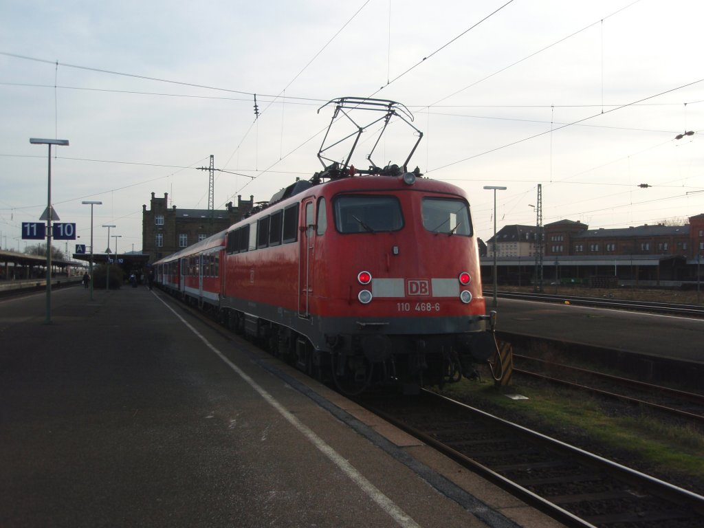 110 468 als RB aus Rotenburg in Minden (Westf.). 02.04.2011