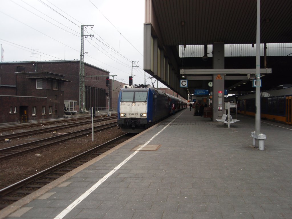 185 CL-002 als RE 13 Ersatzverkehr der eurobahn Hamm (Westf.) - Mnchengladbach Hbf in Dsseldorf Hbf. 20.02.2010