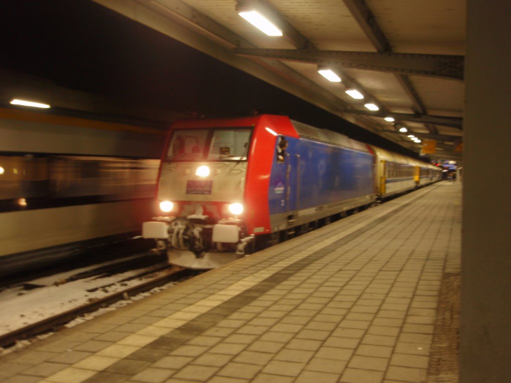 185 CL-003 der Veolia Verkehr als RE 13 Ersatzverkehr der eurobahn aus Hagen Hbf in Hamm (Westf.). 30.01.2010