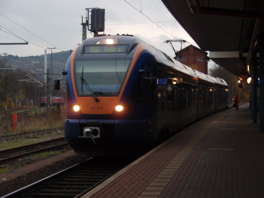 427 554 der Cantus als CAN nach Bebra in Eisenach. 07.11.2009