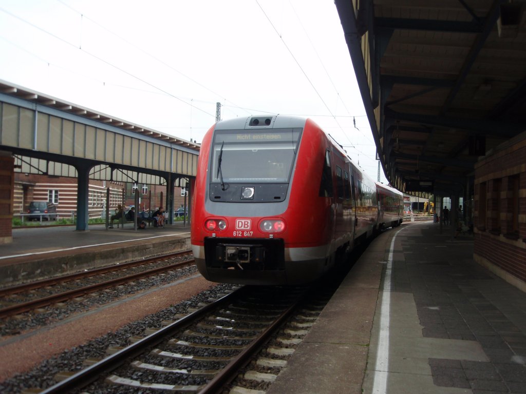 612 647 als RE 1 aus Gttingen in Zwickau (Sachs.) Hbf. 23.08.2010