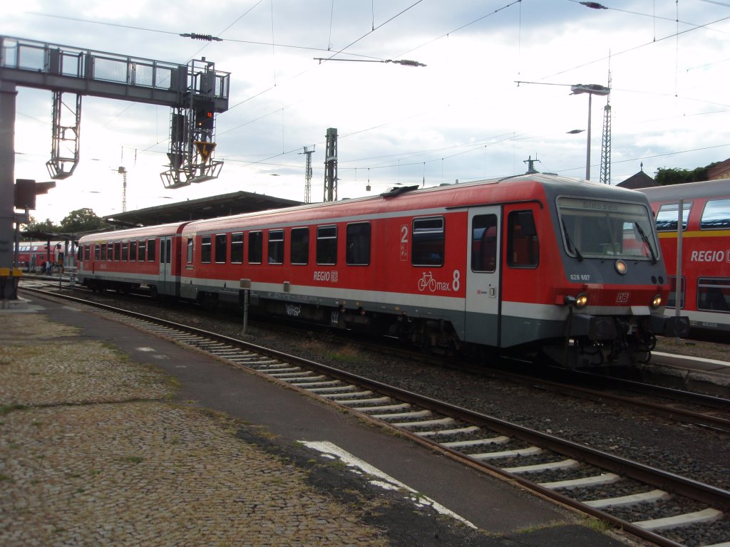628 607 als RB nach Fulda in Gieen. 05.09.2009