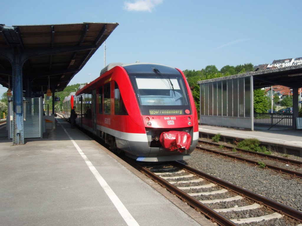 640 022 als RB 54 aus Neuenrade in Frndenberg. 24.05.2010