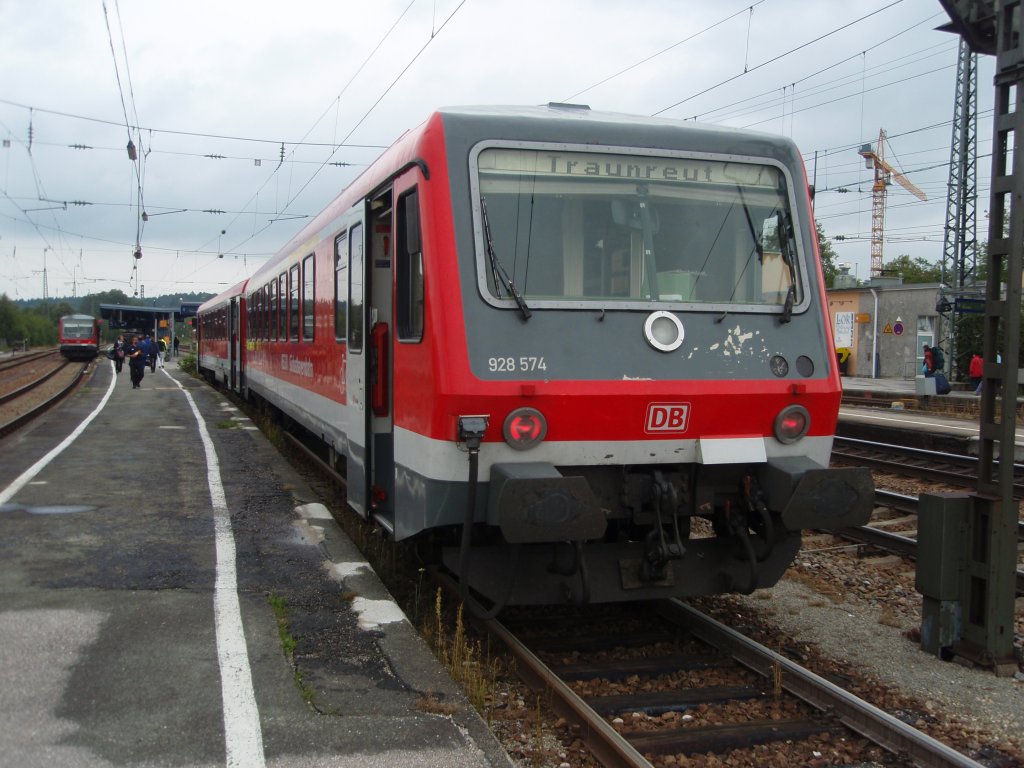 928 574 als RB aus Traunreut in Traunstein. 30.07.2011
