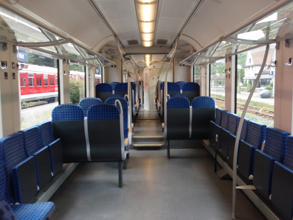 Der Innenraum eines VT 648. 12.06.2009