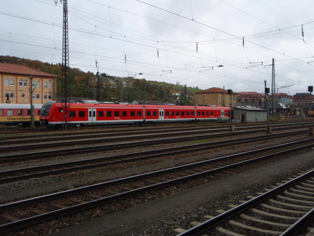 Ein ET 440 abgestellt in Wrzburg Hbf. 17.10.2009