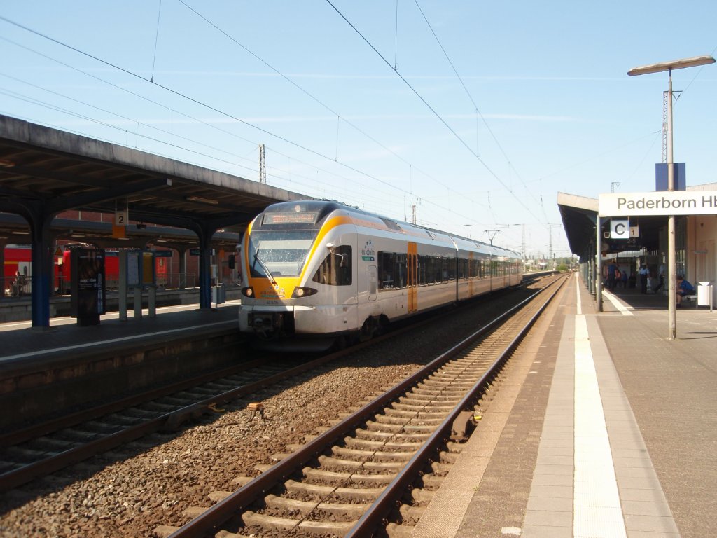 ET 5.16 der eurobahn als RB 89 aus Mnster (Westf.) Hbf in Paderborn Hbf. 01.06.2009