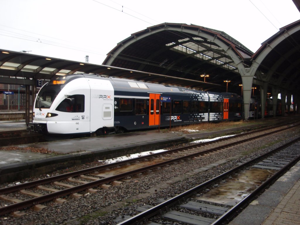 ET 6.03 der eurobahn als RE 13 Hamm (Westf.) - Mnchengladbach Hbf in Hagen Hbf. 25.12.2009