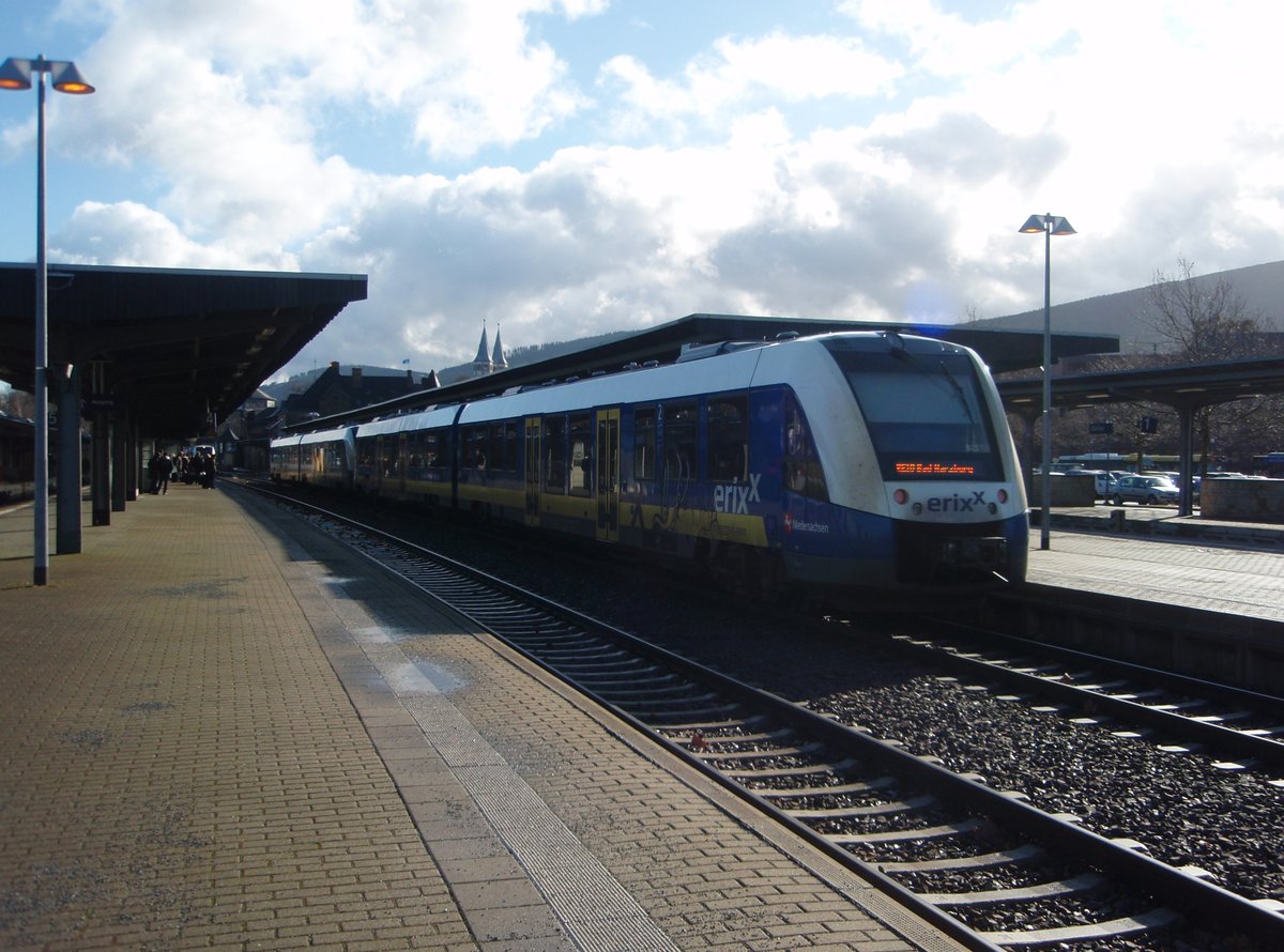 622 731 des Erixx als RE 10 Hannover Hbf - Bad Harzburg in Goslar. 09.02.2019
