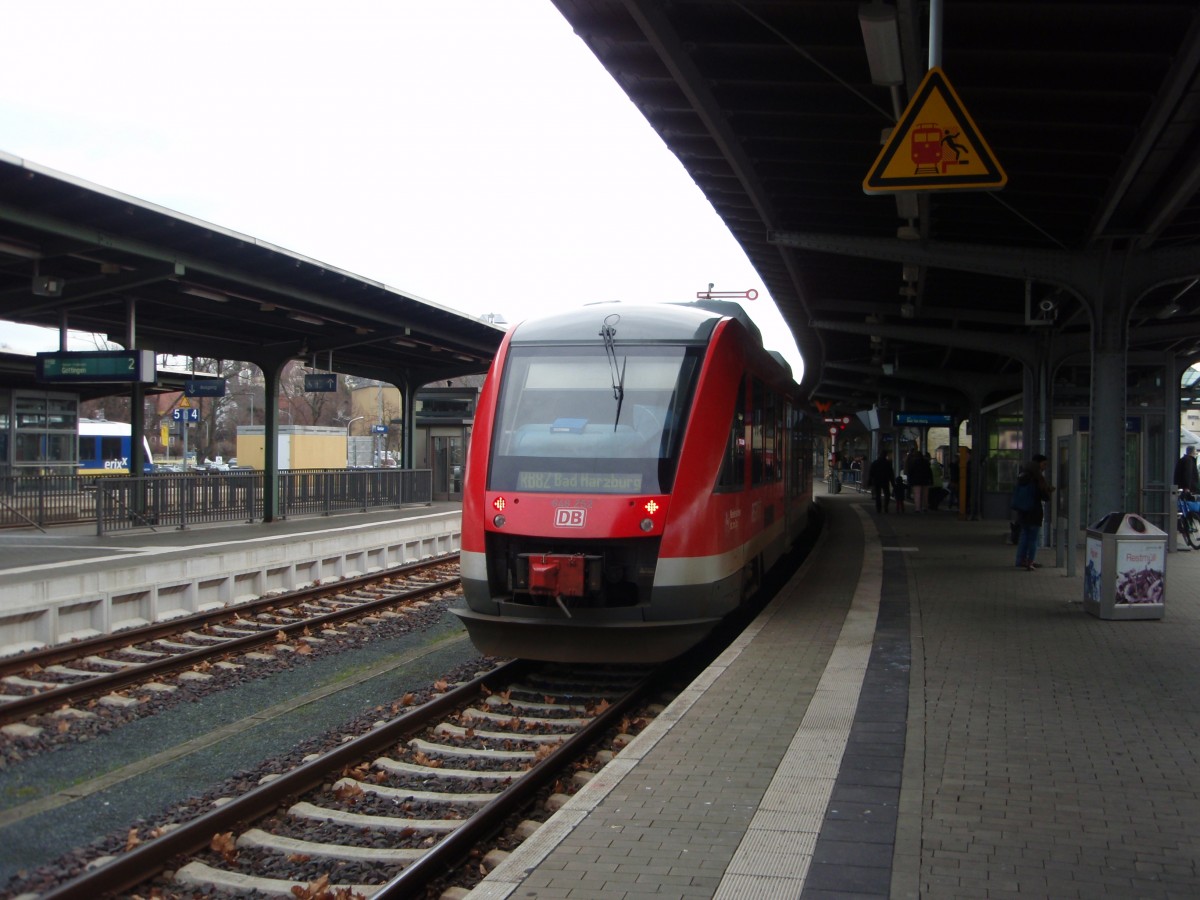 648 252 als RB 82 Kreiensen - Bad Harzburg in Goslar. 19.12.2015