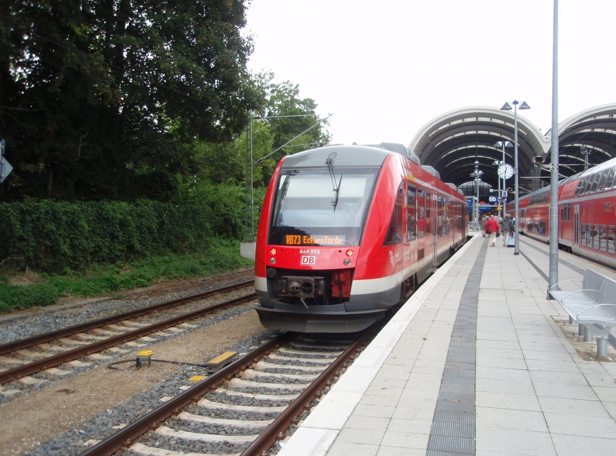 648 955 als RB 73 nach Eckernfrde in Kiel Hbf. 01.09.2015