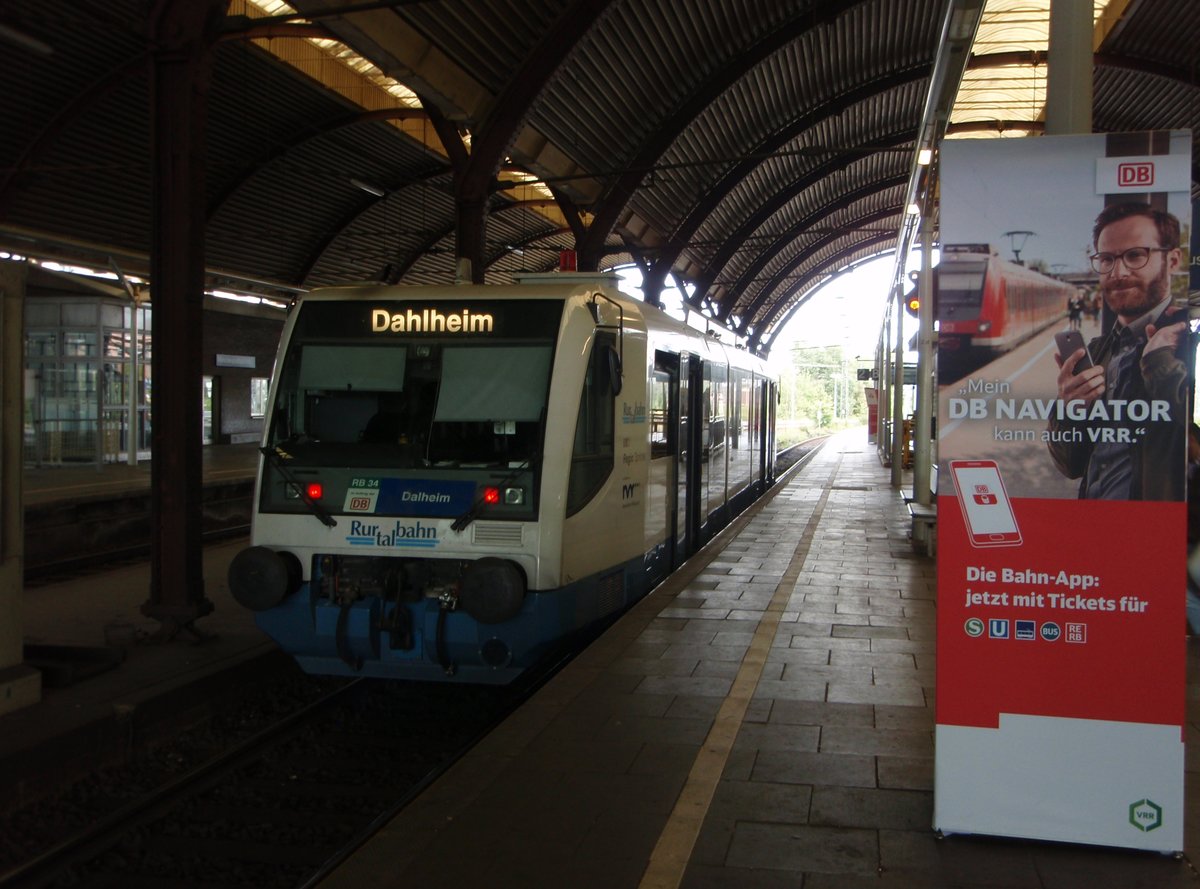Ein RegioSprinter der Rurtalbahn als RB 34 nach Dalheim in Mnchengladbach Hbf. 10.09.2017