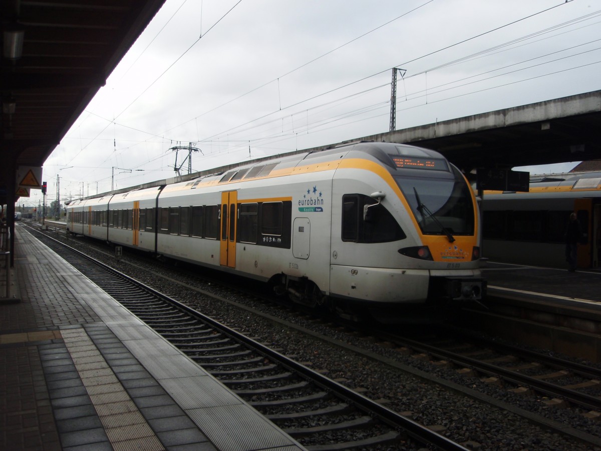 ET 5.03 der eurobahn als RB 89 Warburg (Westf.) - Mnster (Westf.) Hbf in Hamm (Westf.). 25.10.2015
