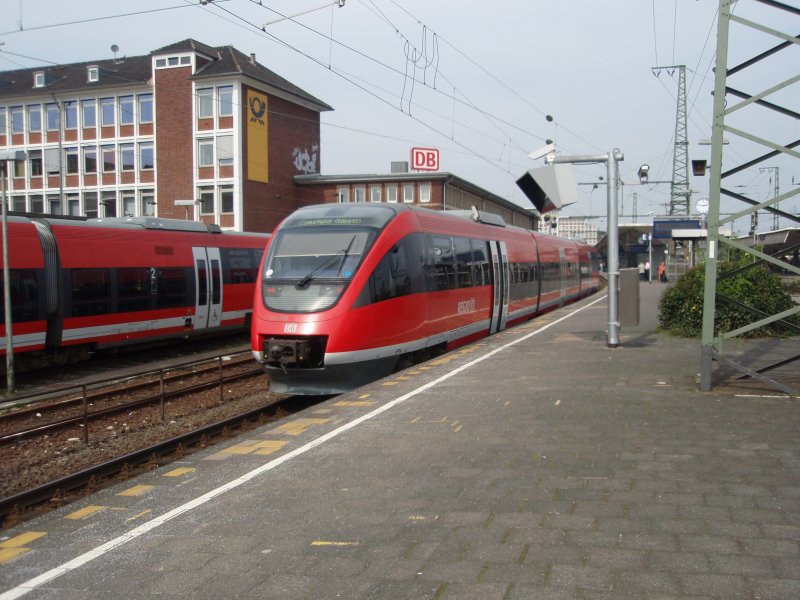 643 061 als RB 63 nach Coesfeld (Westf.) in Mnster (Westf.) Hbf. 12.04.2009