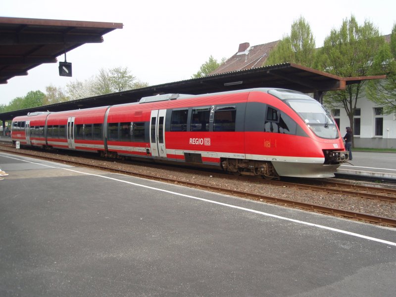 643 065 als RB 63 nach Mnster (Westf.) Hbf in Coesfeld (Westf.). 12.04.2009