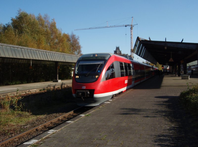 643 662 als RB 64 Ochtrup - Enschede in Gronau (Westf.). 25.10.2008