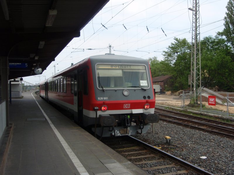 928 661 als RB 32 nach Bochholt in Wesel. 19.04.2009
