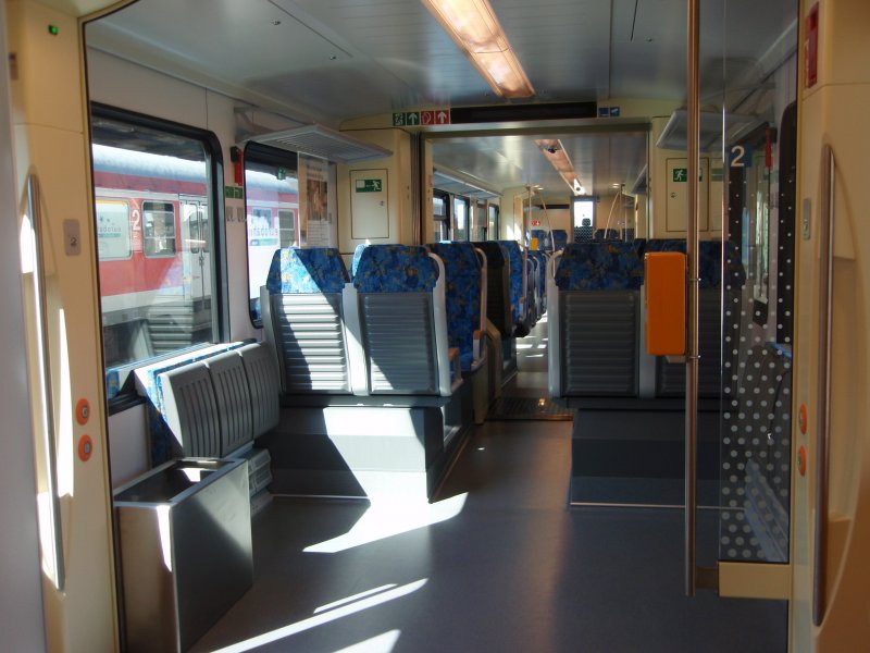 Der Innenraum eines ET 428 der eurobahn. 30.08.2008