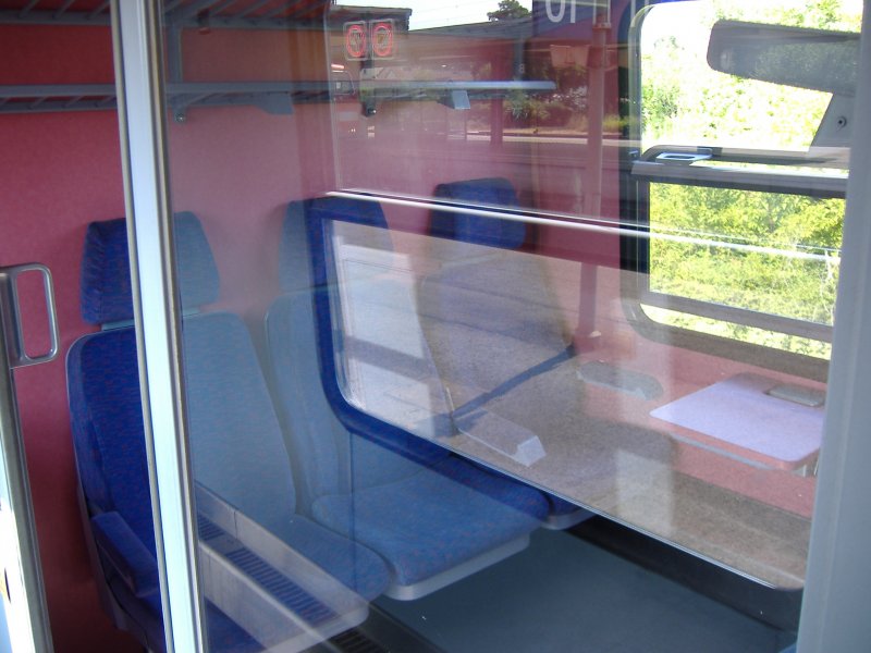 Der Innenraum eines VT 614. 21.07.2006