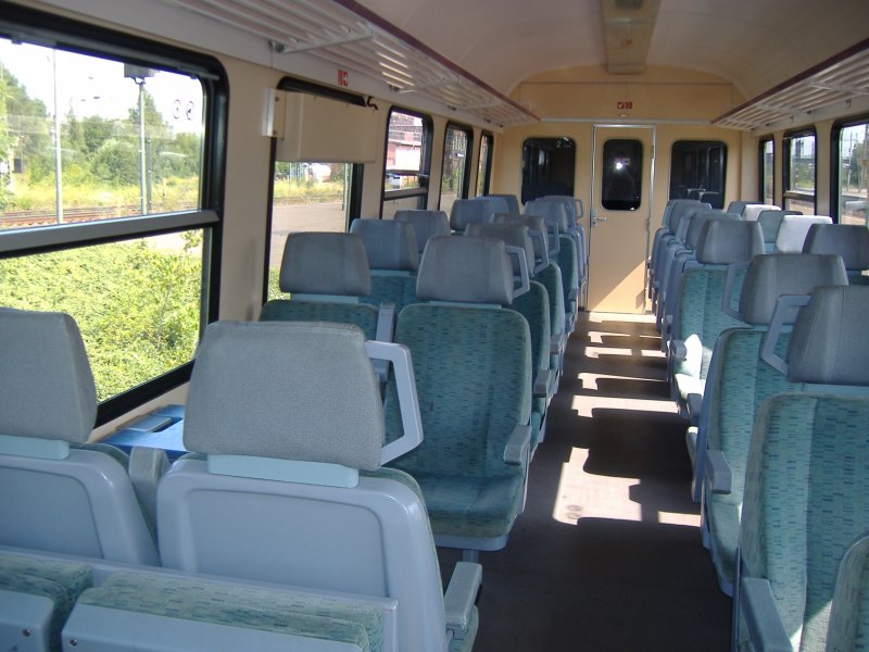 Der Innenraum eines VT 614. 21.07.2006