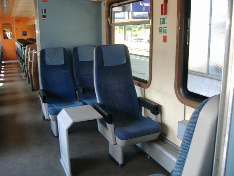 Der Innenraum eines VT 628.1. 30.07.2006