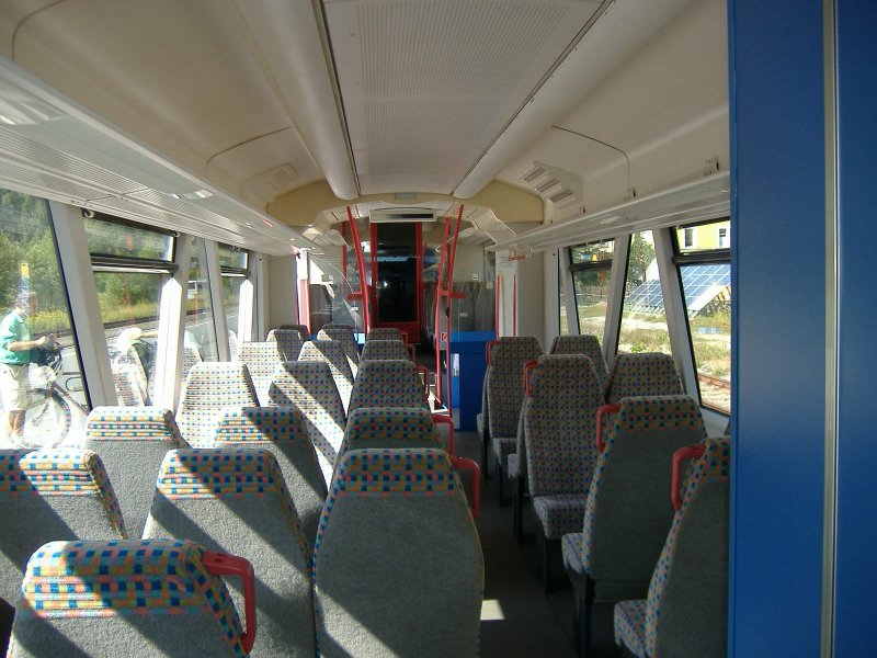 Der Innenraum eines VT 650. 31.07.2006