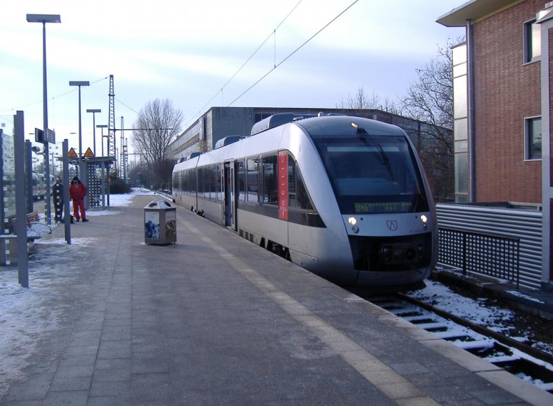 Ein VT 648 der Abellio Rail NRW als RB 46 nach Gelsenkirchen Hbf in Bochum Hbf. 30.12.2005