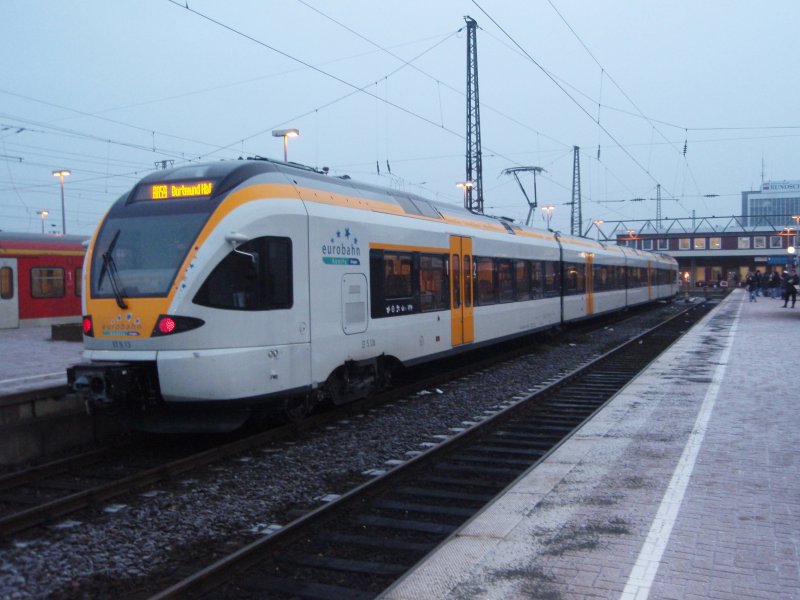 ET 5.13 der eurobahn als RB 59 nach Soest in Dortmund Hbf. 15.12.2008