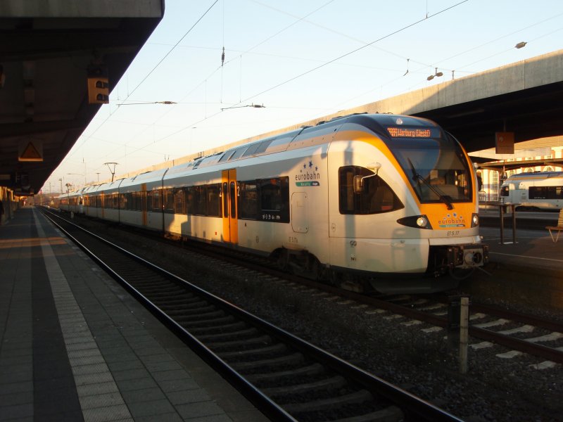 ET 5.17 der eurobahn als RB 89 Mnster (Westf.) Hbf - Warburg (Westf.) in Hamm (Westf.). 27.12.2008