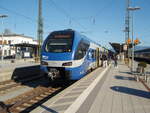 ET 310 der Bayerischen Regiobahn als RE 5 Mnchen Hbf - Salzburg Hbf in Rosenheim. 23.09.2021
