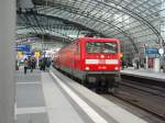 BR 112 112 188 als RE 2 Cottbus - Rathenow bei der Einfahrt in Berlin Hbf. 13.03.2010