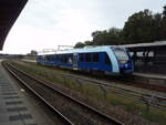vt-648-alstom-lint-41/826595/617-der-nordjyske-jernbaner-als-r 617 der Nordjyske Jernbaner als R nach Skagen in Aalborg. 25.09.2023