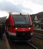 640 023 als Sonderzug Dortmund Hbf - Brilon Stadt in Brilon Wald. 10.12.2011