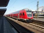 DB Regio NRW Ein Doppelstock Steuerwagen als RE 7 Krefeld Hbf - M�nster (Westf.) Hbf in Hamm (Westf.). 06.03.2010