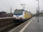 146-03 der metronom Eisenbahngesellschaft als ME Bremen - Hamburg in Buchholz (Nordheide). 18.02.2012