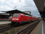 146 214 als RE nach Stuttgart Hbf in Wrzburg Hbf.
