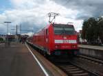 146 218 als RE Stuttgart Hbf - Aalen in Schorndorf. 18.07.2011
