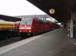 146 208 als RE nach Stuttgart Hbf in Heidelberg Hbf.
