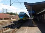ET 014 der Westfalenbahn als RB 61 nach Bielefeld Hbf in Bad Bentheim. 20.08.2014