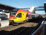 ET 429 funfteiliger STADLER FLIRT/648078/429-048-der-hessischen-landesbahn-als 429 048 der Hessischen Landesbahn als RE 99 nach Gieen in Siegen Hbf. 16.02.2019