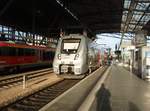 9442 618 der Abellio Rail Mitteldeutschland als RE 16 nach Halle (Saale) Hbf in Erfurt Hbf.