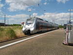 ET 442 Bombardier TALENT 2/780023/9442-105-der-abellio-rail-mitteldeutschland 9442 105 der Abellio Rail Mitteldeutschland als RB 57 nach Heilbad Heiligenstadt in Nordhausen. 02.07.2022