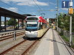 Ein ET 451 der Saarbahn als 1 nach Brebach in Lebach. 24.06.2017
