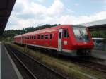 611 543 als RE aus Ulm Hbf in Sigmaringen.