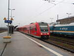 612 593 als RE 30 nach Nrnberg Hbf in Hof Hbf.