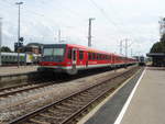 928 231 als RE nach Heilbronn Hbf in Crailsheim.