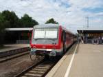 628 268 als RE aus Heilbronn Hbf in Crailsheim.