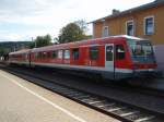 928 689 als RE nach Frankfurt (Main) Hbf in Glauburg-Stockheim.