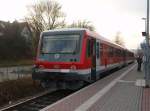 VT 628.4/43488/628-609-als-rb-nach-weinheim 628 609 als RB nach Weinheim (Bergstr.) in Frth (Odenw.). 21.11.2009