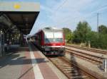 VT 628.4/452983/628-420-als-re-4-nach 628 420 als RE 4 nach Pasewalk in Bützow. 31.08.2015